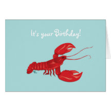 Lobster Birthday Card
