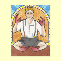 Lobster Boy Circus & Side Show art postcards