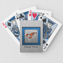 Lobster; Brushed metal-look Bicycle Card Decks
