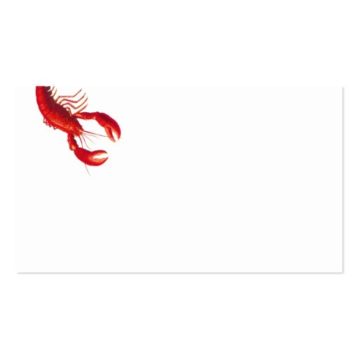 Lobster Business Card (back side)