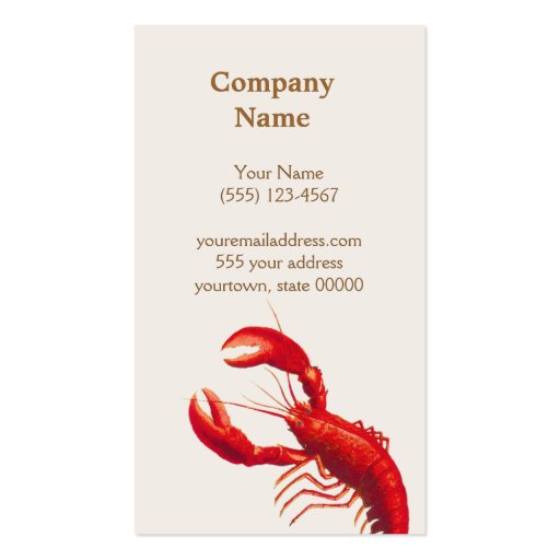 Lobster Business Card