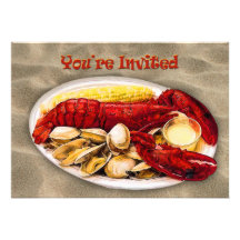 Lobster & Clams Sandy Beach You're Invited