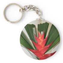 Lobster claw Heliconia flower Keychain