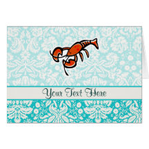 Lobster; Cute Card