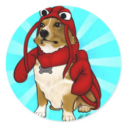 Lobster Dog sticker