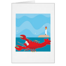 Lobster Light House Cards