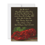 Lobster Lobsters Party Dinner or BYOL Invitation