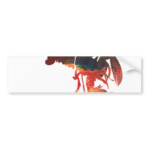 Lobster Mixed Media Collage Bumper Stickers