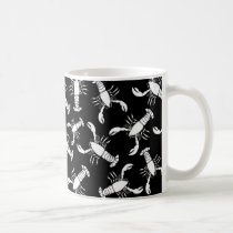 LOBSTER ON BLACK Mug by SBCSTUDIO LOBSTER ON BLACK Mug
