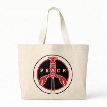 Lobster Peace Canvas Tote bags