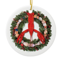 Lobster Peace ornaments