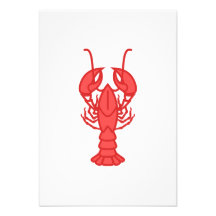 Lobster Personalized Invitations