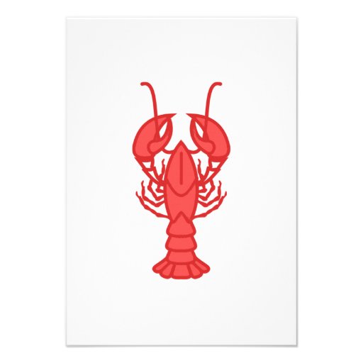 Lobster Personalized Invitations