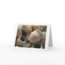 Lobster pots greeting card
