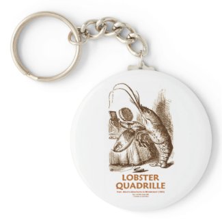 Lobster Quadrille (Alice In Wonderland) keychain