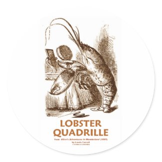 Lobster Quadrille (Alice In Wonderland) sticker