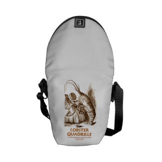 Lobster Quadrille (Brush Mirror Wonderland Humor) Messenger Bag