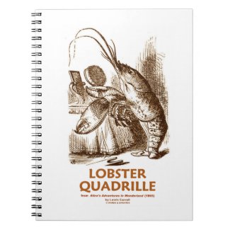 Lobster Quadrille (Brush Mirror Wonderland Humor) Notebook