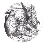 Lobster Quadrille Round Sticker