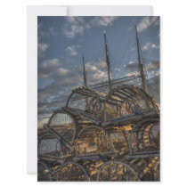 Lobster Traps and Tall Ship Masts Personalized Invite