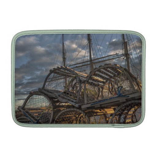 Lobster Traps and Tall Ship Masts MacBook Sleeve