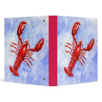 Lobster Watercolor Binder