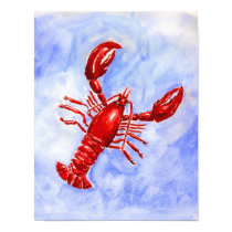 Lobster Watercolor Print