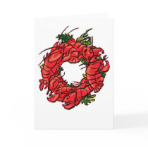 lobster wreath cards by letile lobster wreath cards
