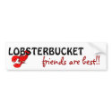 Lobsterbucket bumber sticker bumper stickers