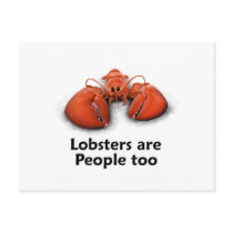 Lobsters are People too postcards by TheRealShuba Lobsters are People too postcards