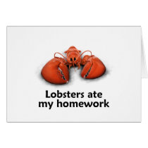 Lobsters ate my Homework Card