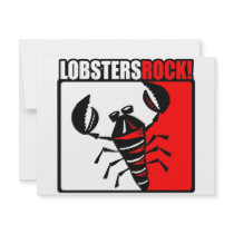 Lobsters Rock! invitations