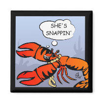 Lobsters with Bling Magnet
