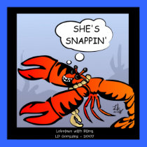 Lobsters with Bling Poster posters