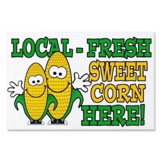 Local Fresh Sweet Corn Lawn Sign