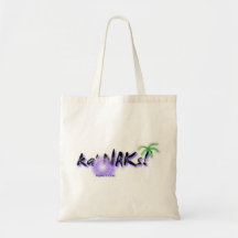 Local Hawaiian Style Tote Bag: Ka' NAKs