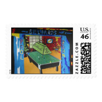 Local pool room postage