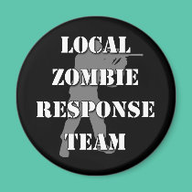 Local Zombie Response Team magnets