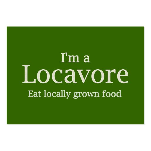 Locavore ~ ATC Business Card Template (front side)