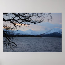 Loch Lomond in winter posters