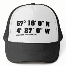 Loch Ness - Co-ordinates design hats by hardcore07 Loch Ness - Co-ordinates design hats
