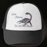Loch Ness Monster Cap Mesh Hat