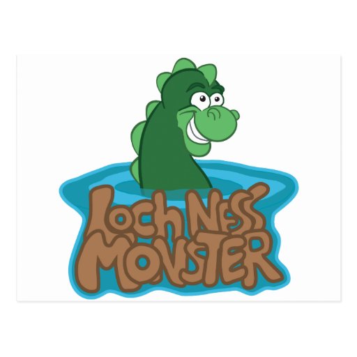 Loch Ness Monster Cartoon Postcard | Zazzle