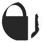 lock and key stickers