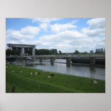 Lock in a Dutch canal Posters