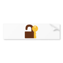 Lock key bumper stickers
