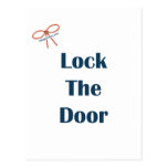 Lock The Door Reminders Post Card