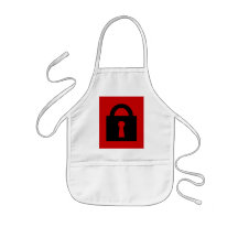 Lock. Top Secret or Confidential Icon. Aprons
