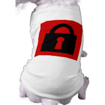 Lock. Top Secret or Confidential Icon. Dog Tshirt