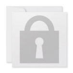 Lock. Top Secret or Confidential Icon. Personalized Invitation